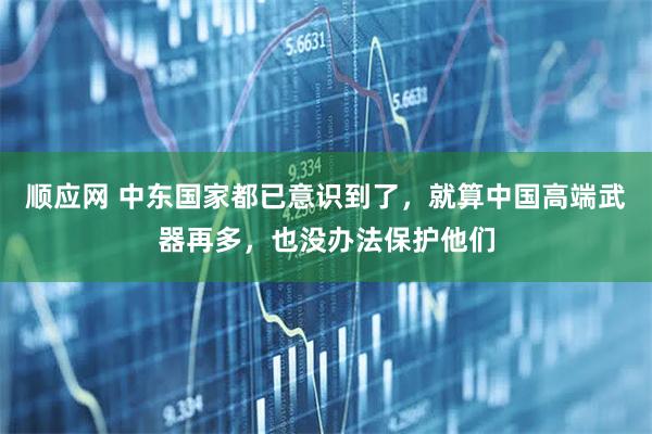 顺应网 中东国家都已意识到了，就算中国高端武器再多，也没办法保护他们